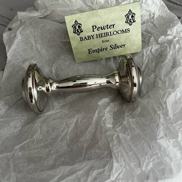 Empire Silver Baby Rattle - Picture 2 of 5